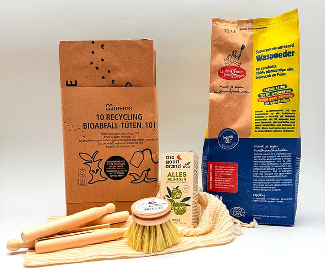 Duurzame huishoudelijke producten voor dagelijks gebruik.