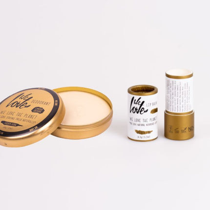 We love the Planet - Cadeauset - Golden Glow Deo & Golden Care Lipbalm