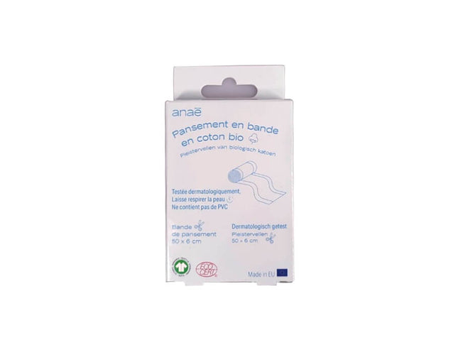 Anaé Pleisterrol van Biologisch Katoen – 50 x 6 cm | Knip zelf wat je nodig hebt