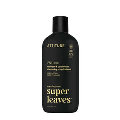 Attitude Men 2‑in‑1 shampoo en conditioner Amber & Citrus in zwarte 473 ml fles