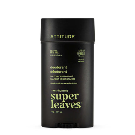 ATTITUDE Men Deodorant Matcha & Bergamot – natuurlijke vegan deodorant voor mannen