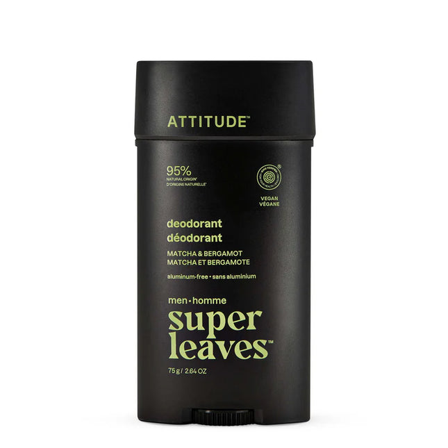 ATTITUDE Men Deodorant Matcha & Bergamot – natuurlijke vegan deodorant voor mannen