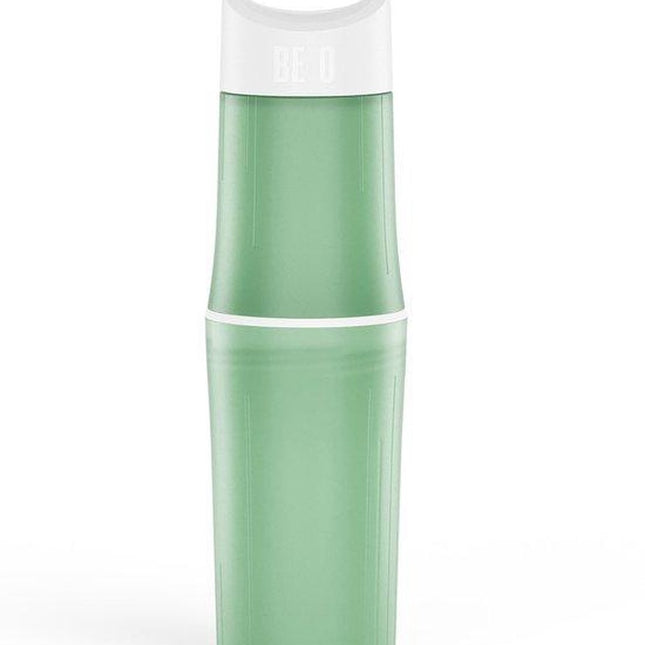 Groene BE O Bottle – duurzame waterfles van suikerriet, 500 ml, BPA-vrij en modulair ontwerp