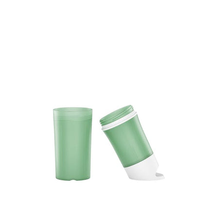 Groene BE O Bottle van suikerriet in uit elkaar geklikte vorm – duurzame, BPA-vrije waterfles van 500 ml met modulair ontwerp