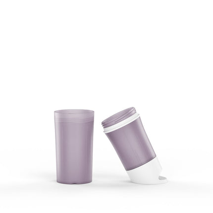Paarse BE O Bottle van suikerriet in uit elkaar geklikte vorm – duurzame, BPA-vrije waterfles van 500 ml met modulair ontwerp