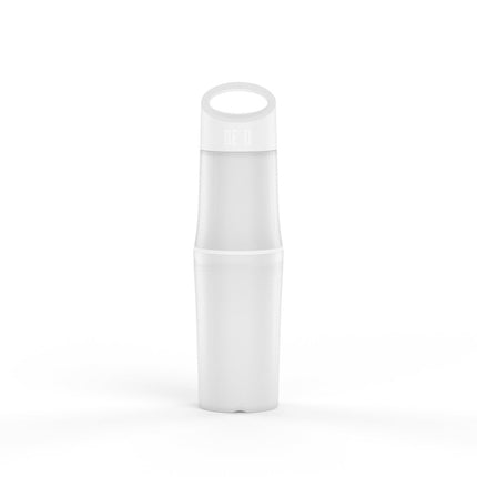 Witte BE O Bottle – duurzame waterfles van suikerriet, 500 ml, BPA-vrij, geurloos en modulair ontwerp