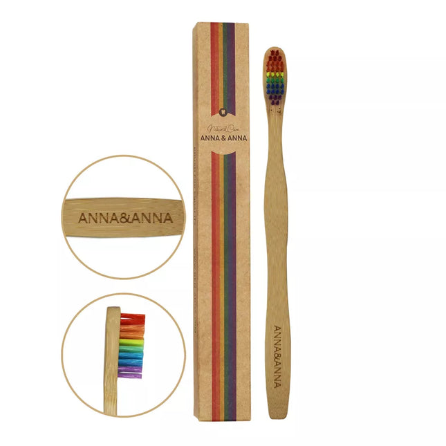 Detail van de Anna@Anna tandenborstel – symbool voor universele gelijkheid en zichtbaarheid