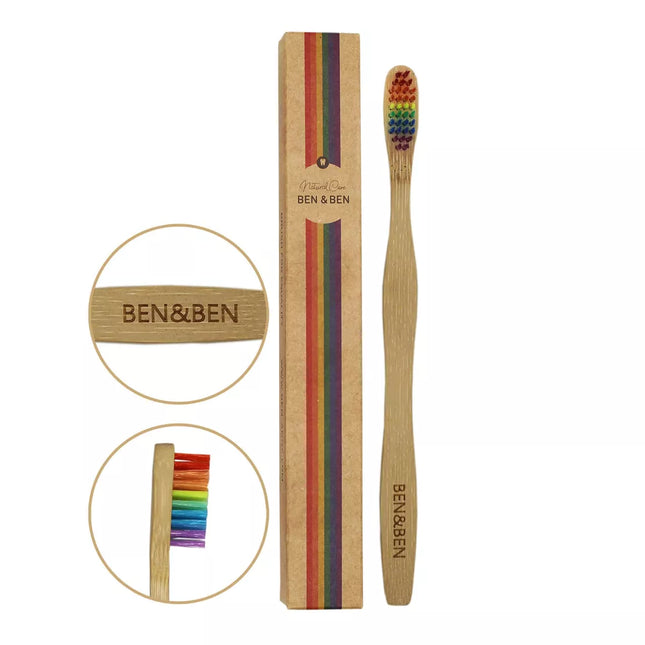 Ben & Anna tandenborstel Ben@Ben – bamboe handvat met gegraveerde naam Ben&Ben