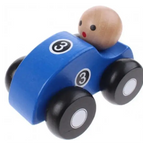 Blauwe Raceauto
