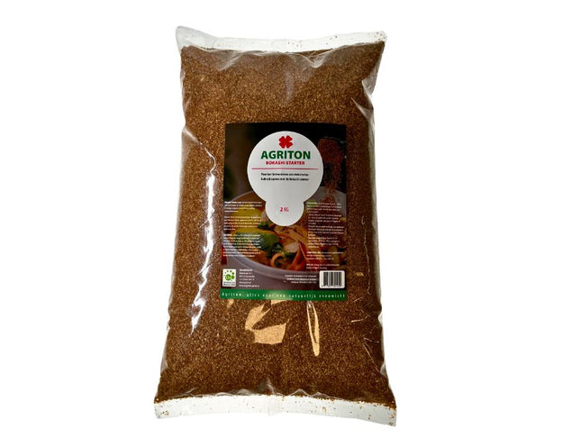 Bokashi starter 2kg – gefermenteerde tarwezemelen met EM van EM Agriton voor keukenafval