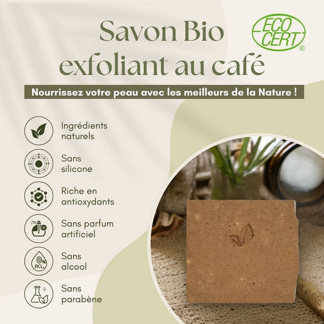Biologische Koffiezeep – Exfoliërend & Verzorgend met Shea en Arganolie