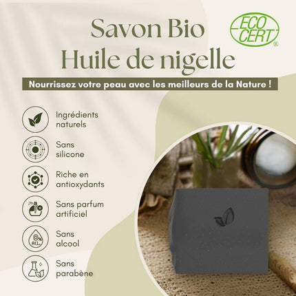 Biologische Zeep met Zwarte Komijnolie - Reinigend en Hydraterend