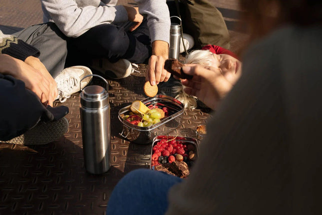 Eco Brotbox Goodies Box in keukensetting – ideaal voor plasticvrije opslag en meal prep