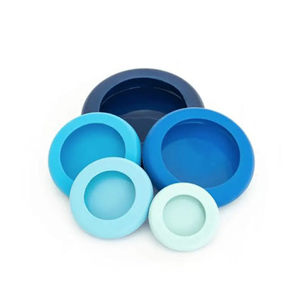 Set van 5 herbruikbare vershouders in Ice Blue tinten