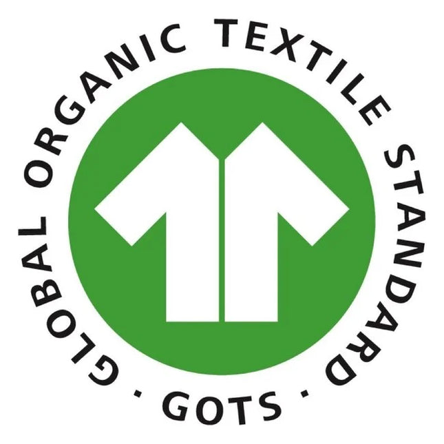 GOTS‑logo voor gecertificeerd biologisch katoen
