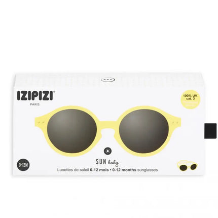 Originele cadeauverpakking en doosje van de IZIPIZI Sun Baby Lemonade