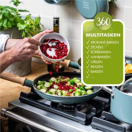 Keramische Antikleef Pannenset 10-delig