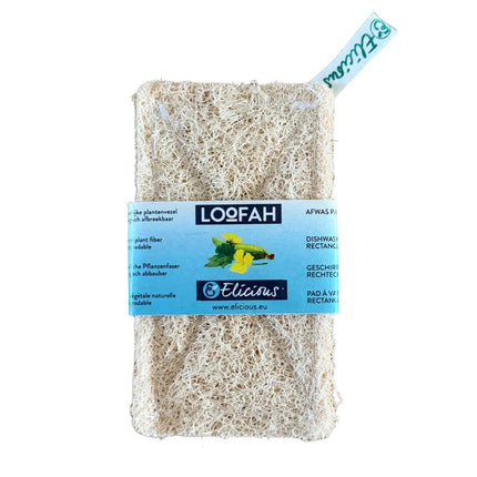 Rechthoekige loofah afwaspad van Elicious