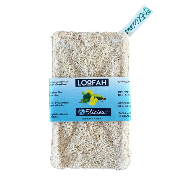 Rechthoekige loofah afwaspad van Elicious