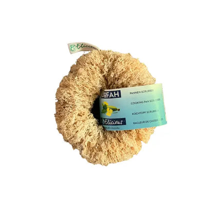 loofah pannenscrubber van Elicious van bovenaf