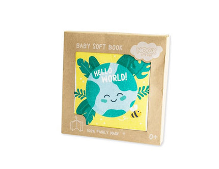 Zacht Babyboekje - Hello World - NOOX City Kids