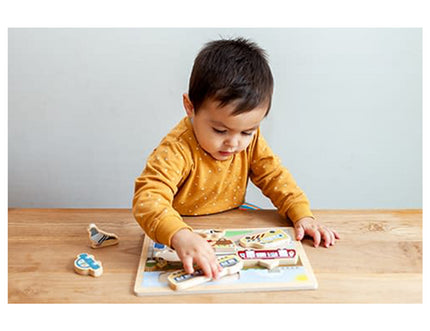 Houten Puzzel - Chunky Blocks - Stad - NOOX City Kids