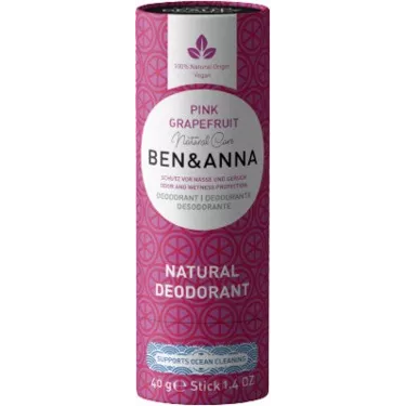 Papertube deodorant Pink Grapefruit van Ben & Anna – 40g – natuurlijk, vegan en plasticvrij