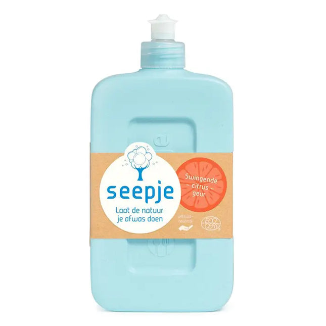 Seepje afwasmiddel Swingende Citrus – 500ml – plasticvrij & 100% natuurlijk
