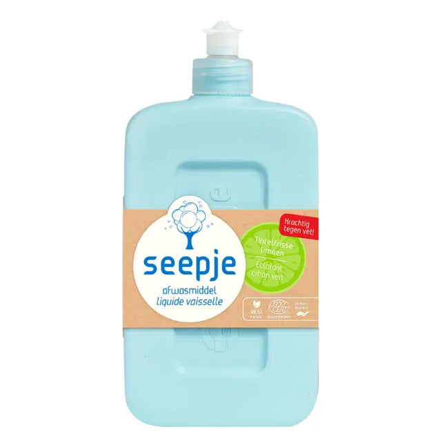 Seepje Afwasmiddel – Tintelfrisse Limoen – Natuurlijk & huidvriendelijk (500ml)