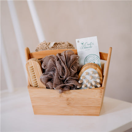 Croll & Denecke - Geschenkset Wellness Bamboe Mandje badset