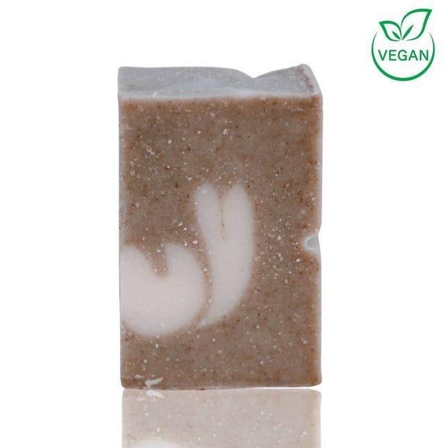 Vaste shampoo bar met witte klei en ricinusolie