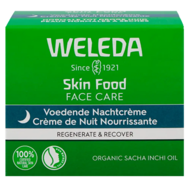 Verpakking van Weleda Skin Food Voedende Nachtcrème 40 ml