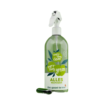 Duurzame allesreiniger van The Good Brand in hervulbare fles met oplosbare capsule voor 500ml schoonmaakmiddel