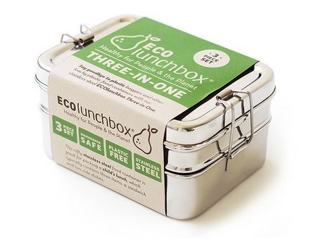 Eco Lunchbox - RVS lunchbox - Three-In-one