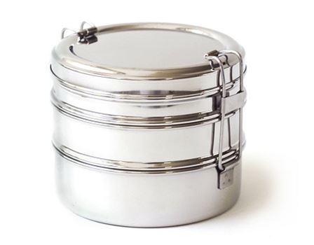 Eco Lunchbox - RVS lunchbox - Tri Bento, 3-delige Rond