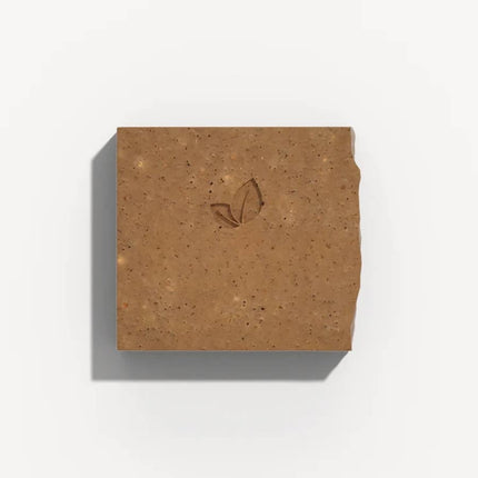 Vierkante exfoliërende koffiezeep van 120 gram