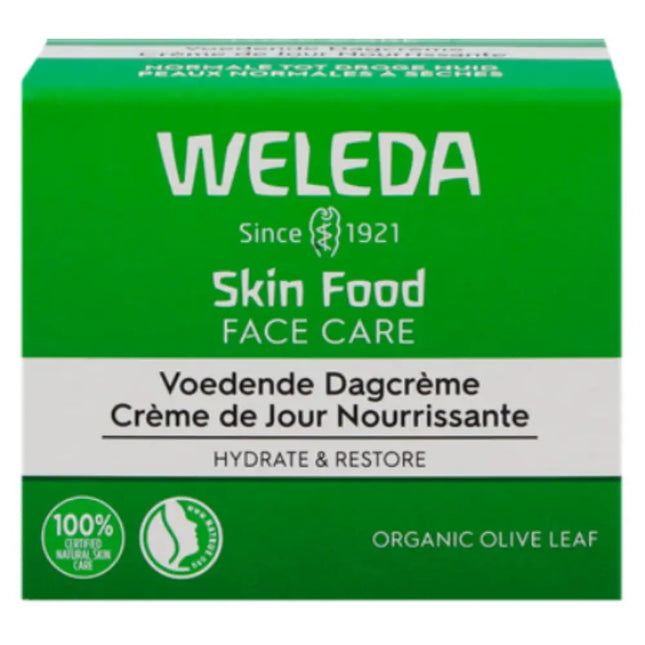 Verpakking van Weleda Skin Food Voedende Dagcrème 40 ml