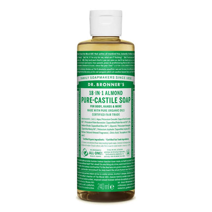 Dr. Bronner's Pure Castile Vloeibare Zeep 240 ml Amandel