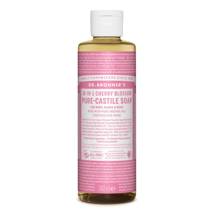 Dr. Bronner's Pure Castile Vloeibare Zeep 240 ml Cherry Blossom