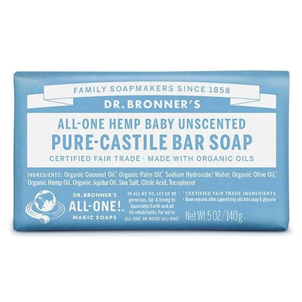 Dr. Bronner's Pure Castile Zeepblok Baby Ongeparfumeerd