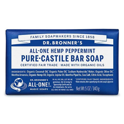 Dr. Bronner's Pure Castile Zeepblok Pepermunt