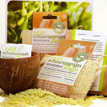 Eco Schuurspons Luffa Geschenkset los