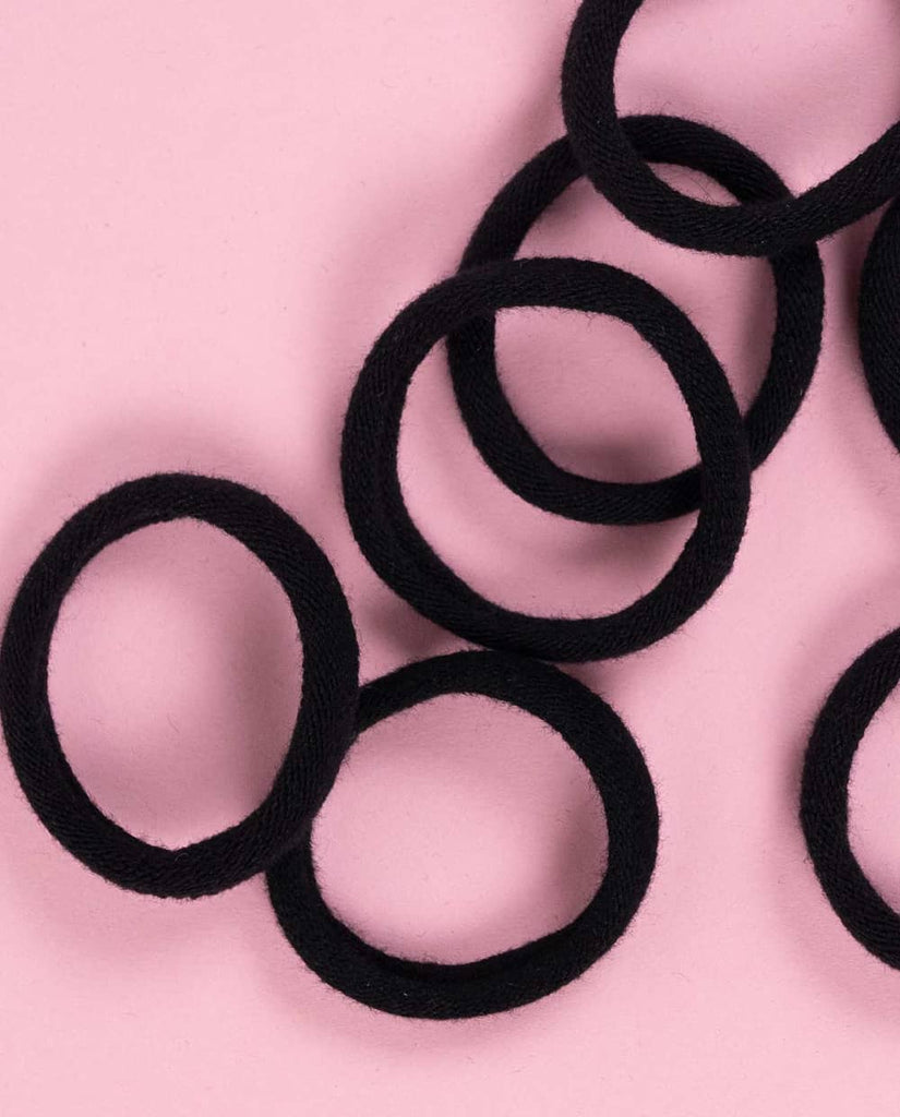 Fairhair Haarelastiekjes Zwart sfeer