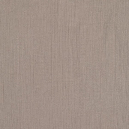 Lässig Muslin Overslag T-shirt Lange Mouwen - Taupe