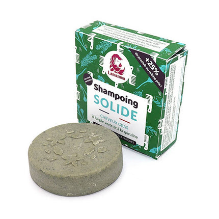 Lamazuna Shampoo Bar - Vet Haar - Groene Klei en Spirulina