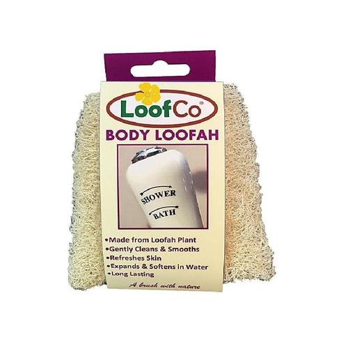 Lichaamsloofah van natuurlijke loofahvezel met katoenen lus