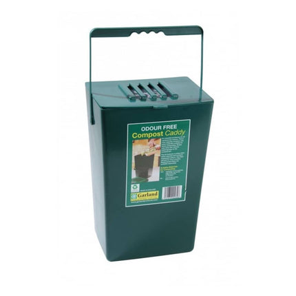 Voorzijde van de Midi compostbak van Garland met gesloten deksel