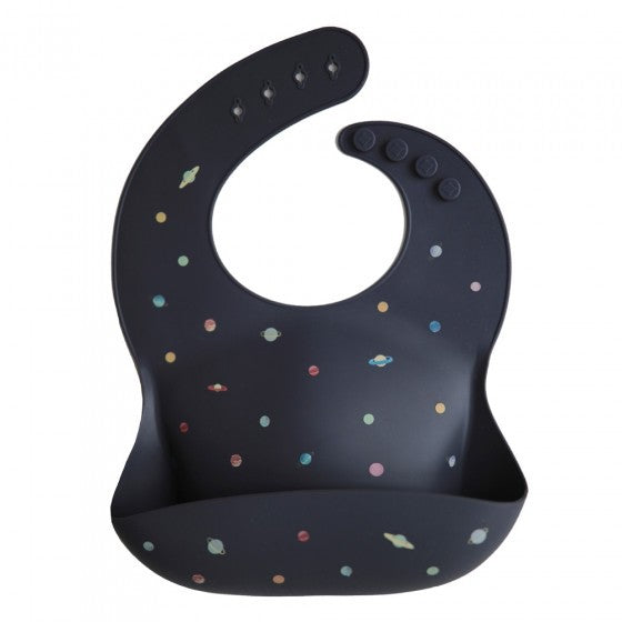 Mushie Silicone Bib Slabber - Planets