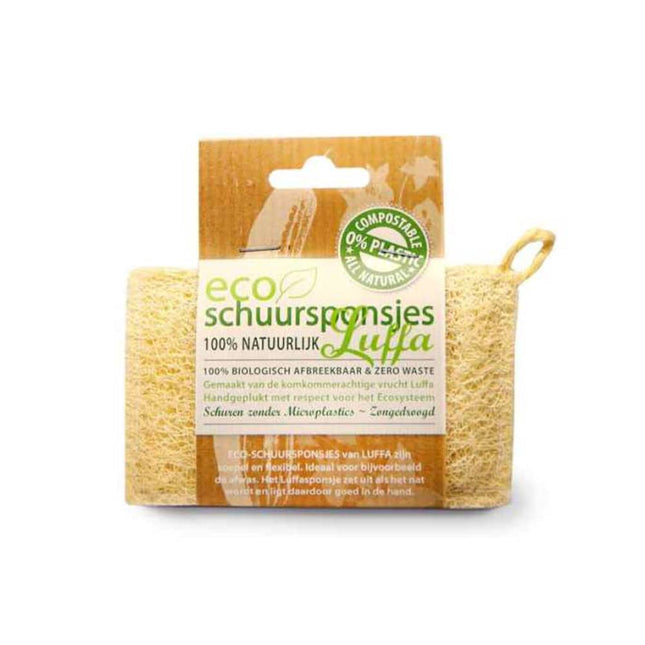 Eco Schuursponsje Luffa-Supergroen